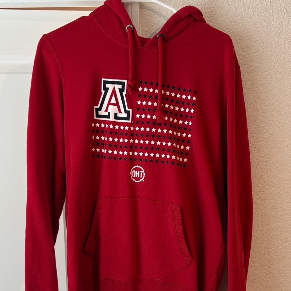 UofA Red Hoodie with Flag Design